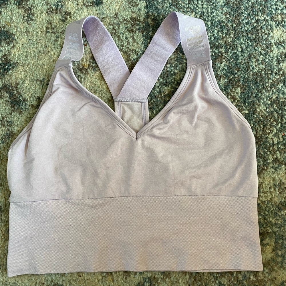2 large pink sports bras
